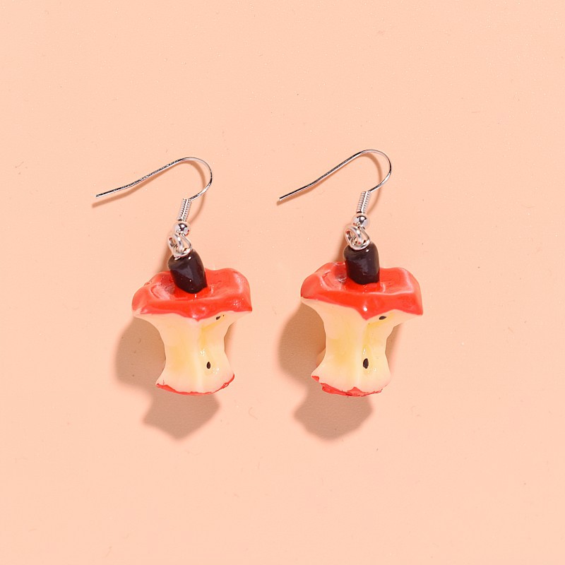 1 par de pendientes de gota de comida de Donut 3D de colores para mujer, para niños, creativa, divertida, abalorios de pastel Kawaii, pendientes colgantes, joyería: PLATEADO