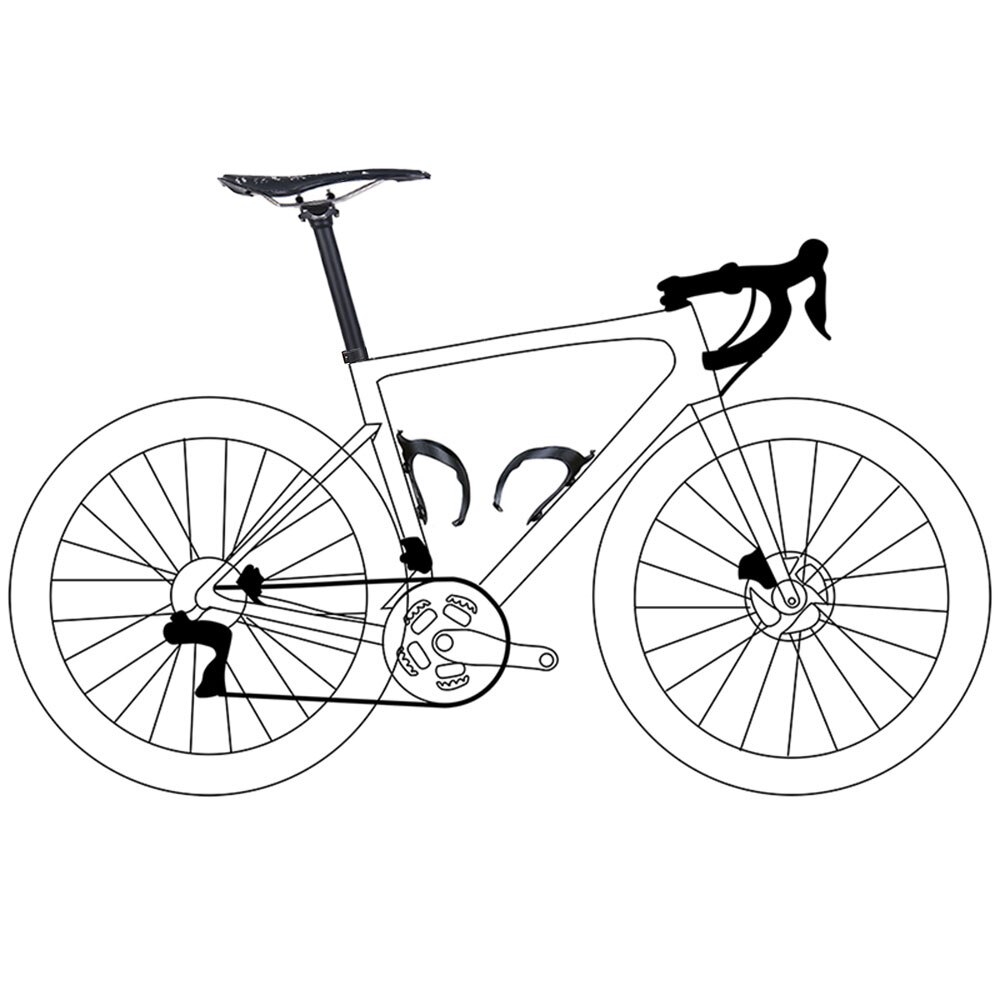 LITA ONE-portabotellas de fibra de carbono para bicicleta, soporte ligero para botella de agua de bicicleta de montaña y carretera, 19g, 74mm