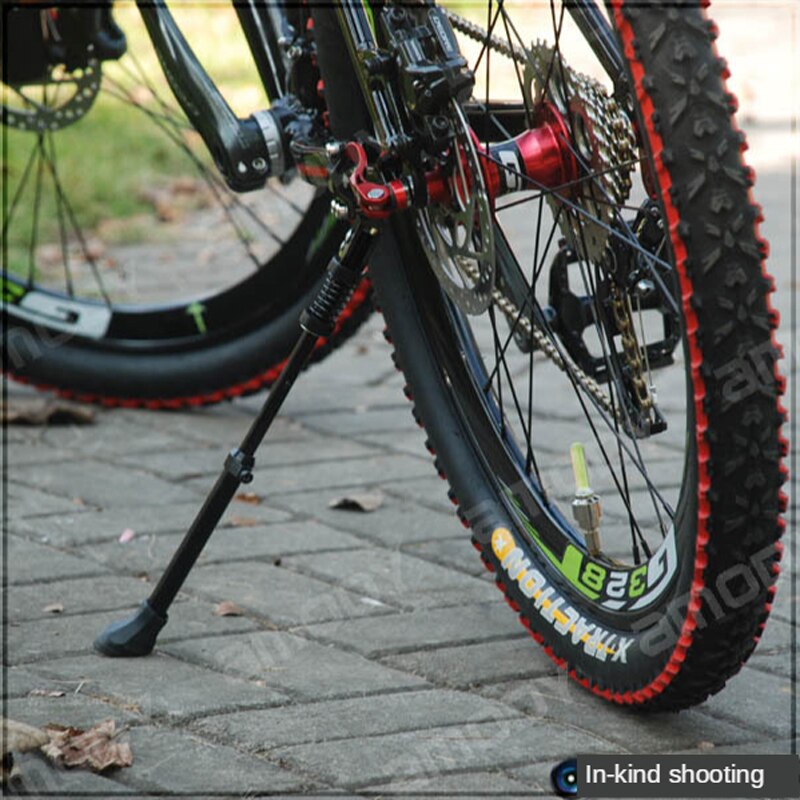 Road Bicycle Aluminium Alloy Foot Brace Rear Bracket Adjustable Length Support 24/26/28-Inch/04 Temple