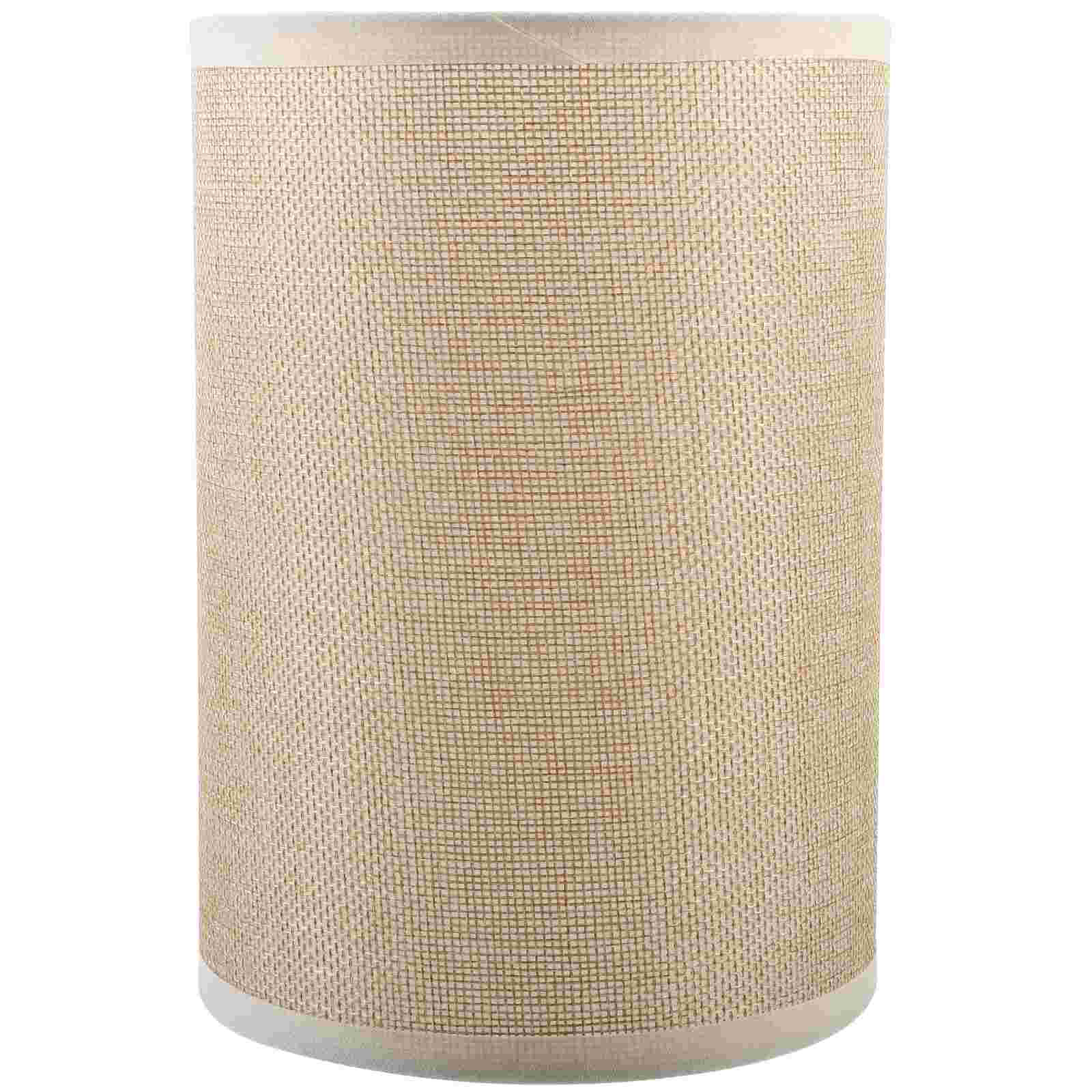 Runder Lampenschirm, Tischlampen, dekorativer Stehlampenschirm, Leinen, Schlafzimmer-Lampenschirme, einfache Lampenabdeckung, Hängelampenschirme, Beleuchtung