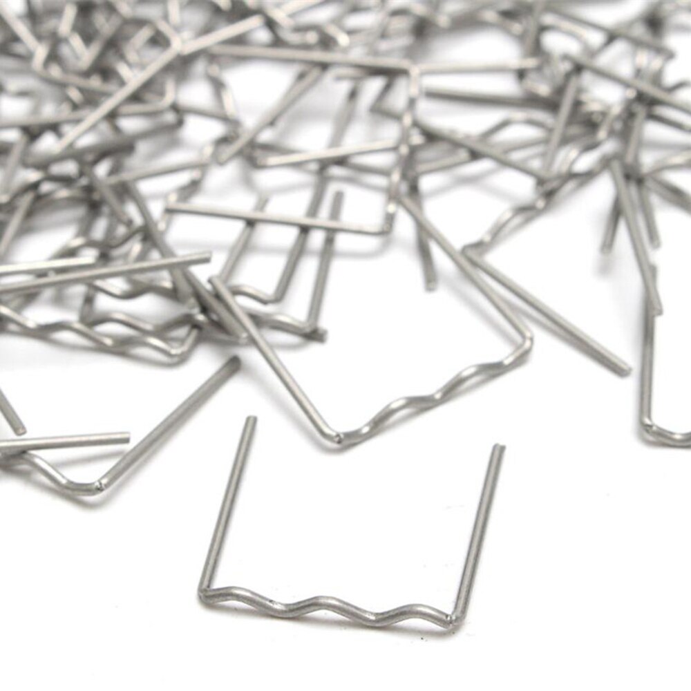 100Pcs Plastic Nietmachine 0.6/0.8Mm Wave Nietjes Bumper Standaard Pre Cut Carrosserie Reparaties Lasser Accessoires Nietjes bumper