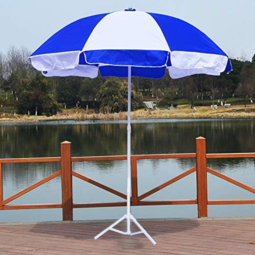 Foldable Beach Umbrella Base Metal Adjustable Strong Wind Resistance Flag Pole Stake Umbrella Anchor Stand Holder Home Tool