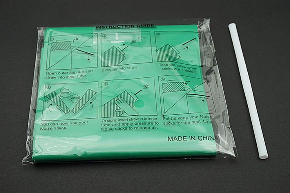 (Pack of 1 Pairs) Inflatable Bang Noise Makers Clappers Sports Party ，Bam Bam Thunder Sticks, Cheerleading Plastic Clap Hands Ou