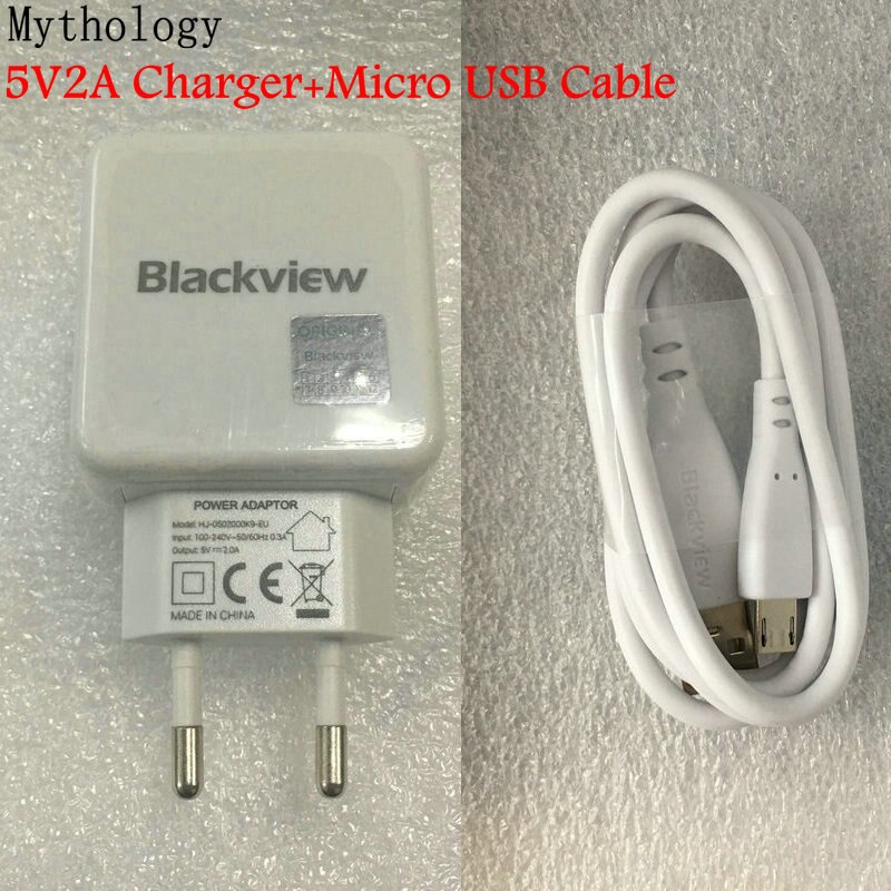 Ładowarka do oryginalnego Blackview BV6000 BV6000s BV10000 BV5800 A20 5V2A ue wtyczka ładowarka podróżna złącze kabla Micro Usb
