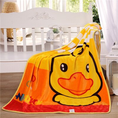Brand bebe amningsfilt lakan flanell slängfilt korall fleece filt linda bäddlakan 100 x 140cm: Anka