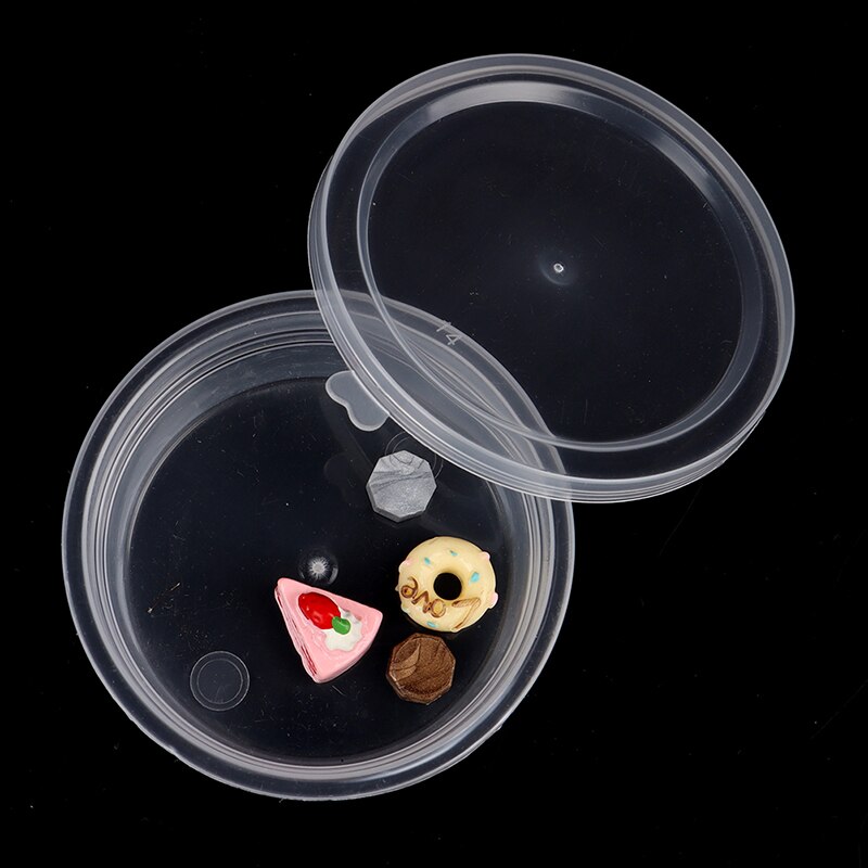 10 stücke 60ml Klar Container Kristall Schlamm Dichtung Kasten Lagerung Kasten Tonne Mischen Kasten