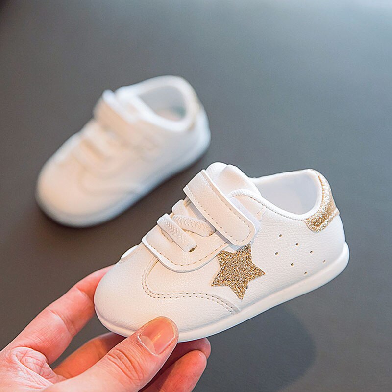 Baby skor sneakers söt stjärna småbarn skor för pojke flicka mjuk bomull anti slip vår sommar baby pojke skor första vandrare