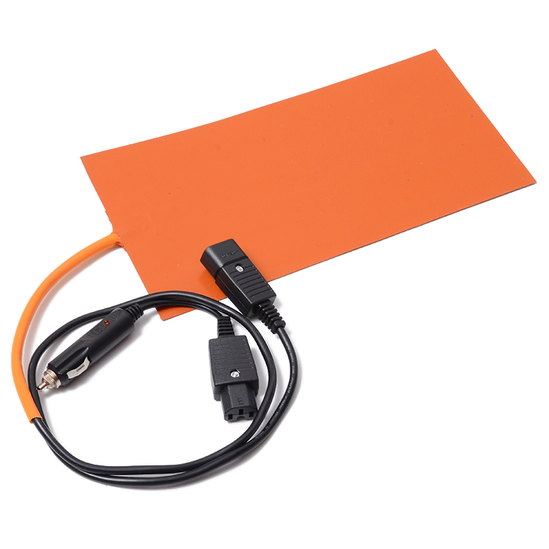 1PC 12V 100W Silicone Heating Pad Flexible Moisture Proof Heater Mat Fuel Tank Water Tank Rubber Heating Mat Warming Accessories