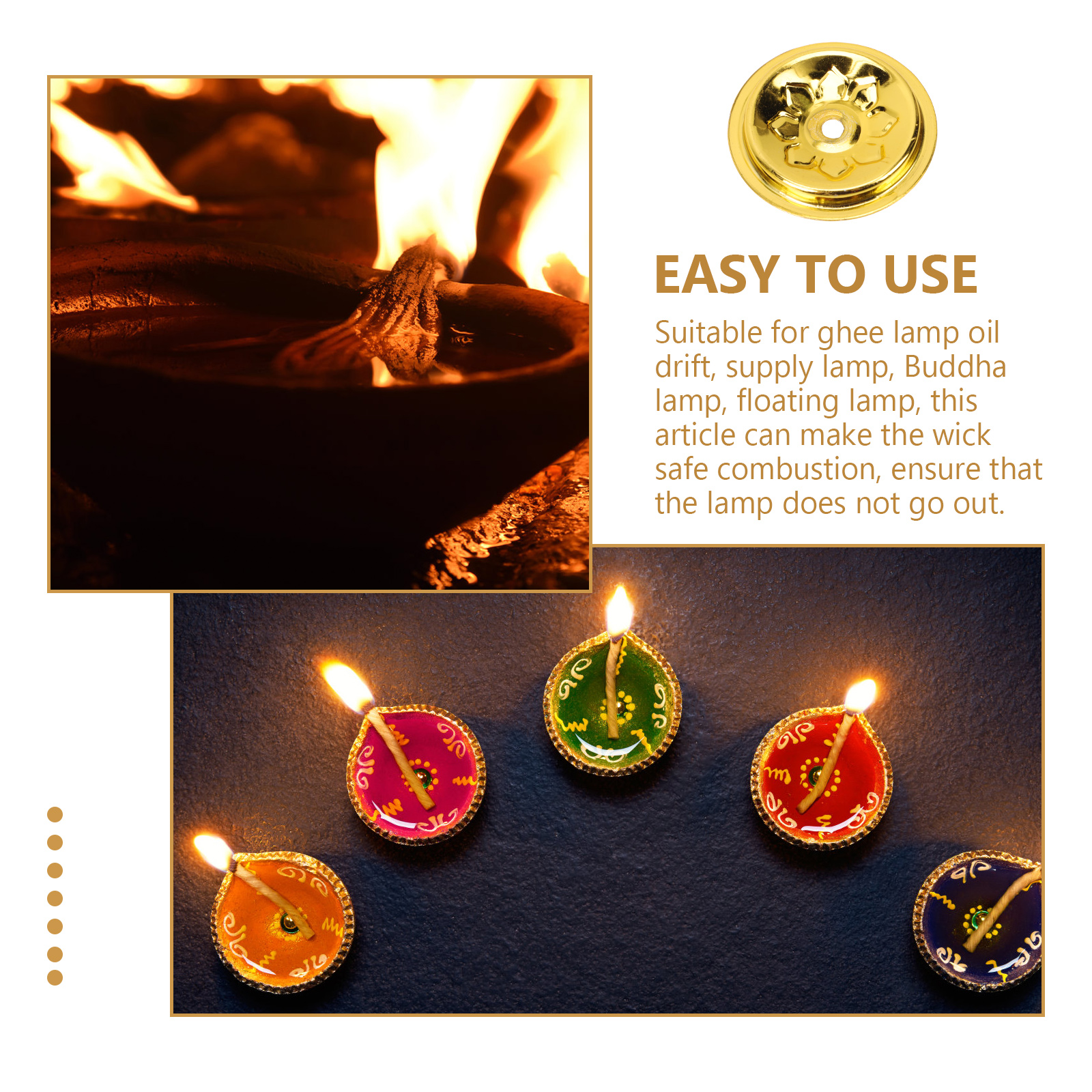 10 szt. Posiadacze oleju pływające uchwyty lampa naftowa pływający uchwyt knota pływający uchwyt knota robić sklepu w domu