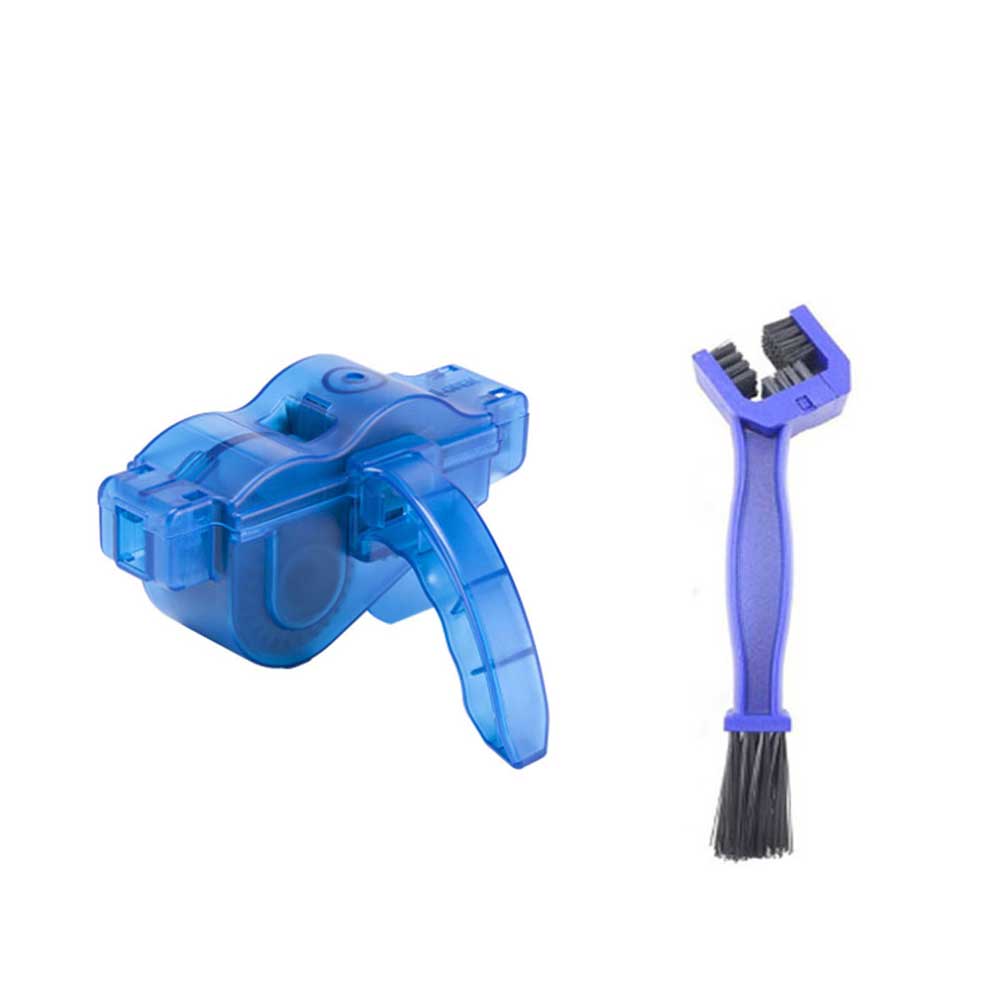 Fiets chain cleaner set scrubber borstels cleaning kit mountainbike wassen tool fietsen chain protector: 2pcs