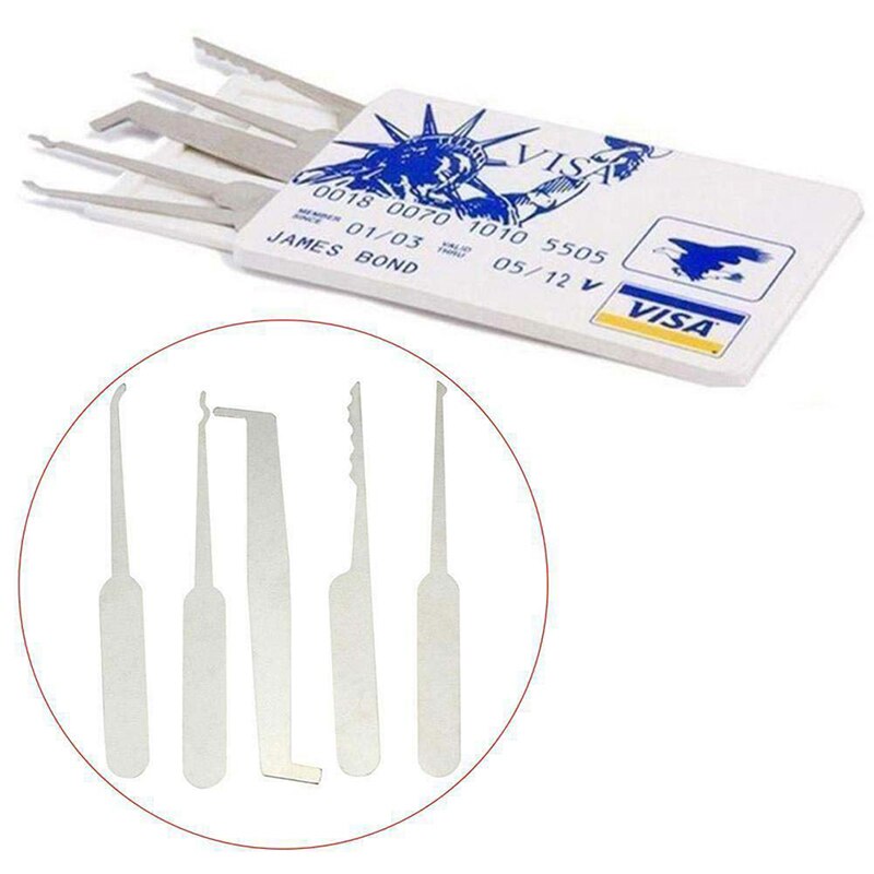 1 Set Creditcard Lock Picking Tool Haak Picks Slotenmaker Tool Training Praktijk