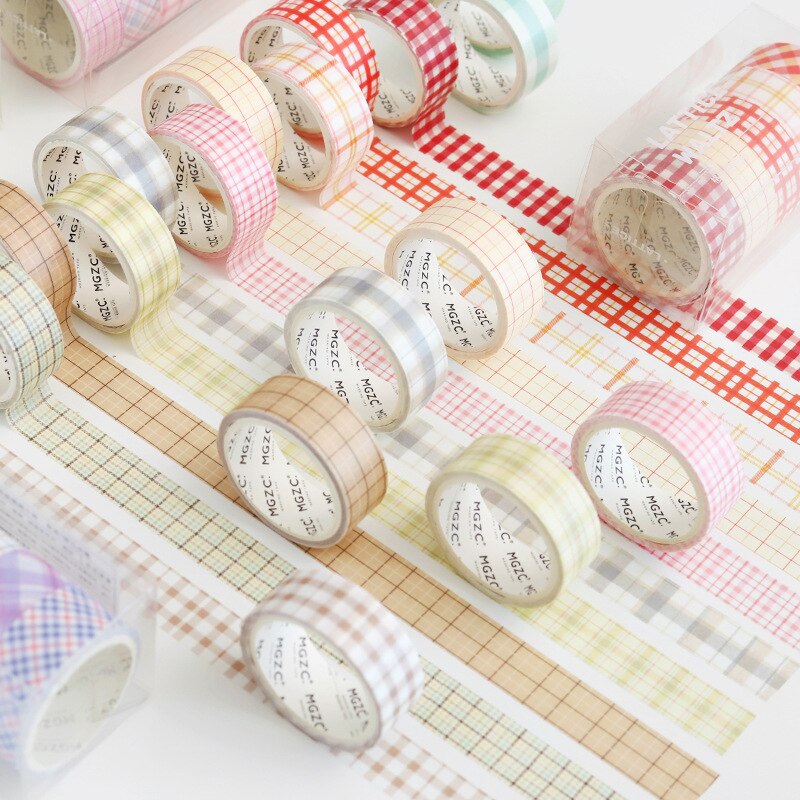 5 pièces/1lot rubans adhésifs décoratifs treillis valse Scrapbooking papier pour bricolage Scrapbooking autocollants 3m