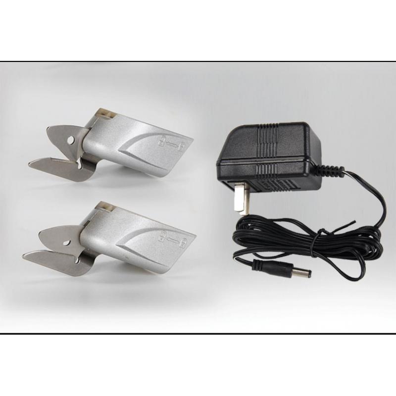 Eu Elektrische Schere Multi Stoff Leder Tuch Schneiden kabellos Aufladbare Stoff NäHenne Handheld Schere Mit Zwei Schere