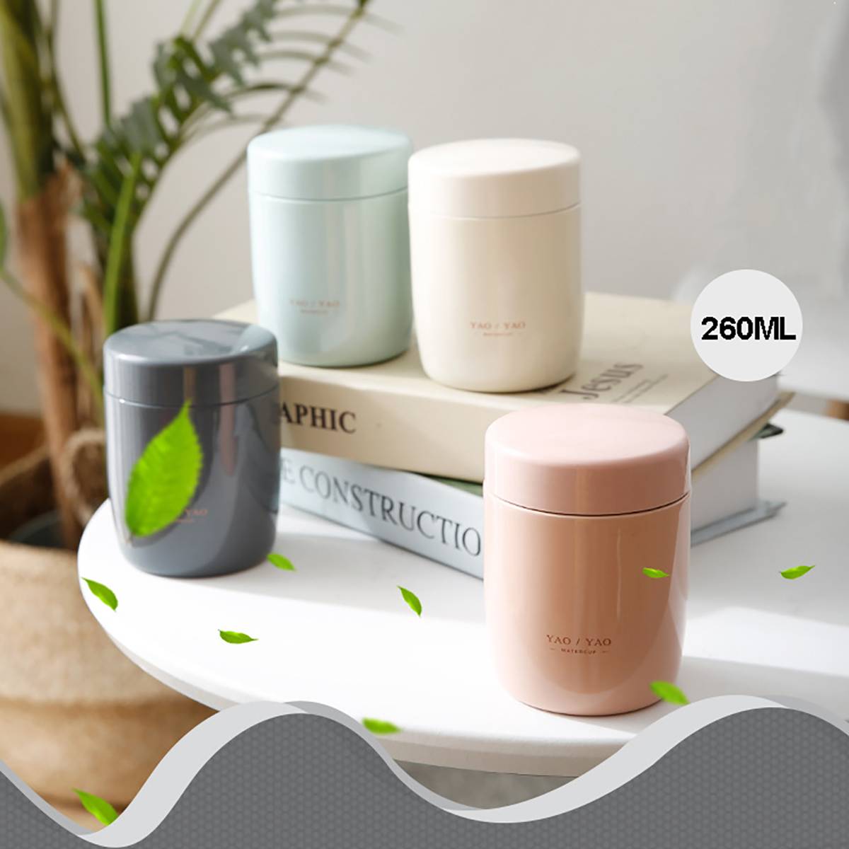 Draagbare Voedsel Thermos Voor Kids Rvs Lunchbox Van 4 Kleur 260Ml Mini Soep Containers Thermosflessen Thermocup