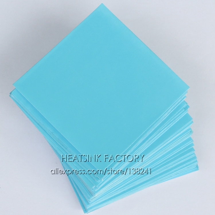 20pcs 20x20mm 3M 8810 Thermally Compound Double Sided Acrylic Adhesive Blue Heatsink Cooler Pad Thermal LED Tape: Default Title