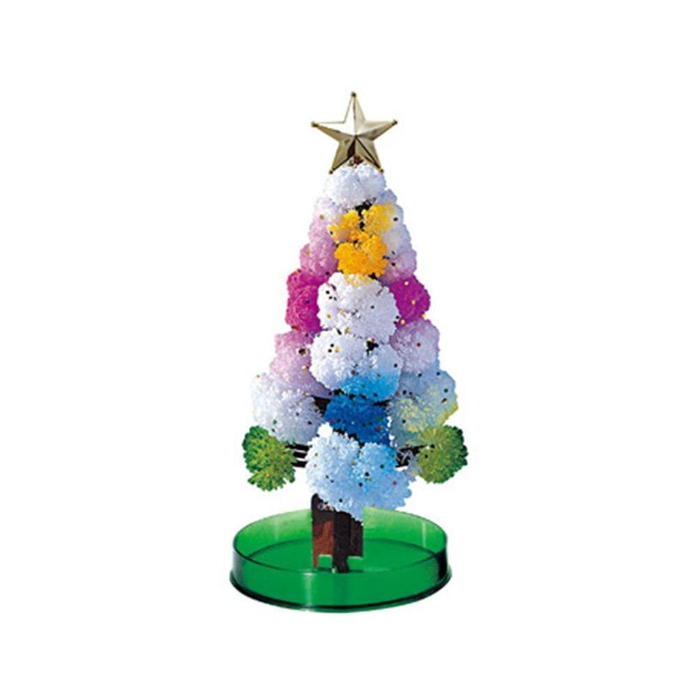 Mini decoraciones para árboles de Navidad con flores mágicas, árbol mágico en flor, juguete para niños, de Navidad: E