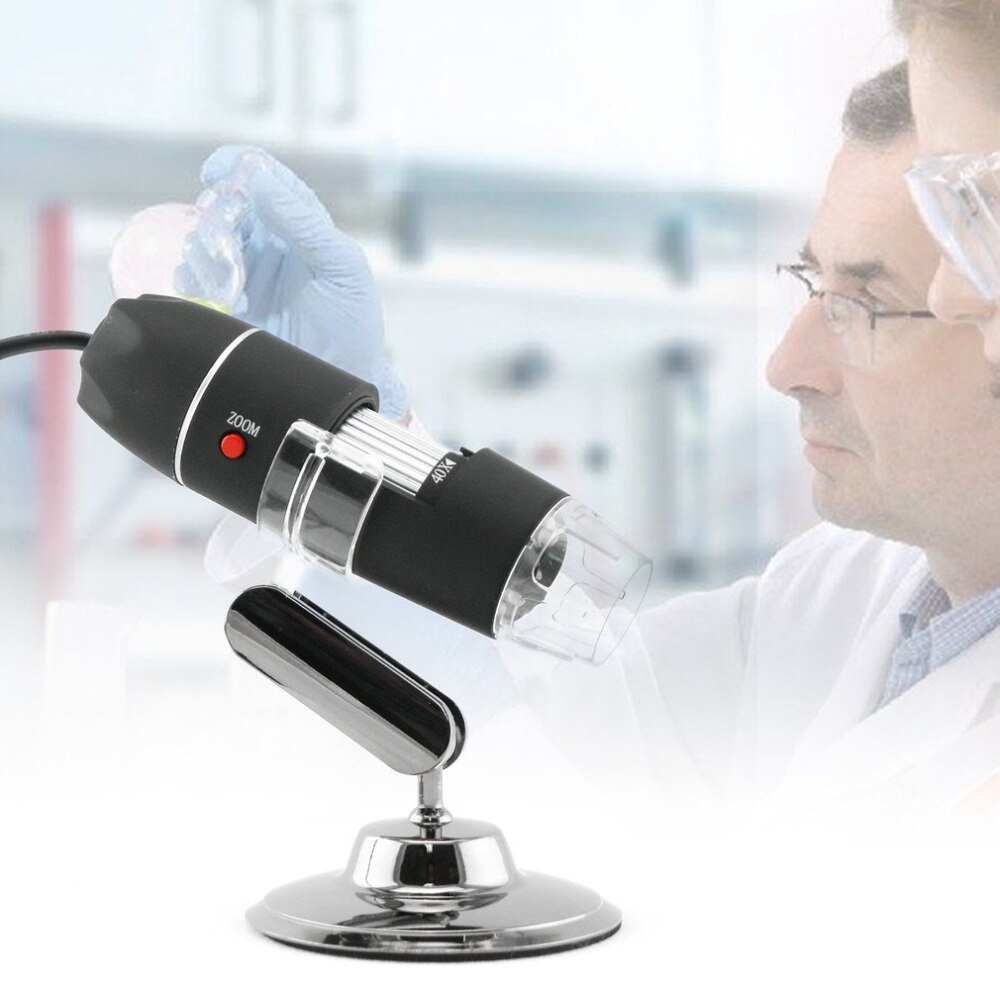 1000x 8 ledet digitalt mikroskop usb endoskop kamera ledet mikroskop metalbase bærbar håndholdt endoskop til inspektion