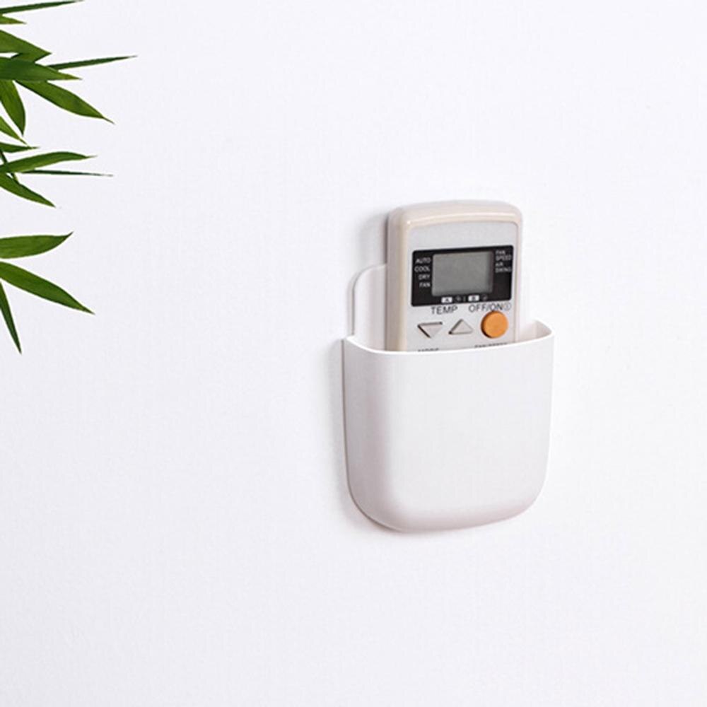 Remote Control Shelf Organize Wall Hanging Plastic Free Punch Box Kitchen Bedroom Rack Home Holder организатор &xs