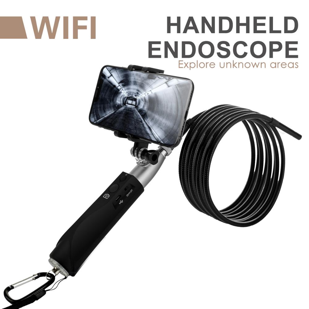 F110 HD1080p wifi Handheld Endoscope 3M snake tube wireless inspection borescope camera wifi endoscopio for android phone Iphone