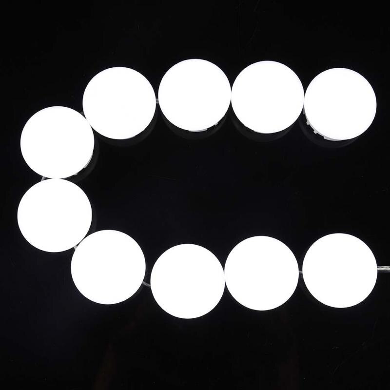 10 pièces Ampoules miroir de maquillage à LED Kit Lumineux avec Dimmable ampoule LED Ampoules Kit Réglable Cosmétique lumières D'éclat: Default Title