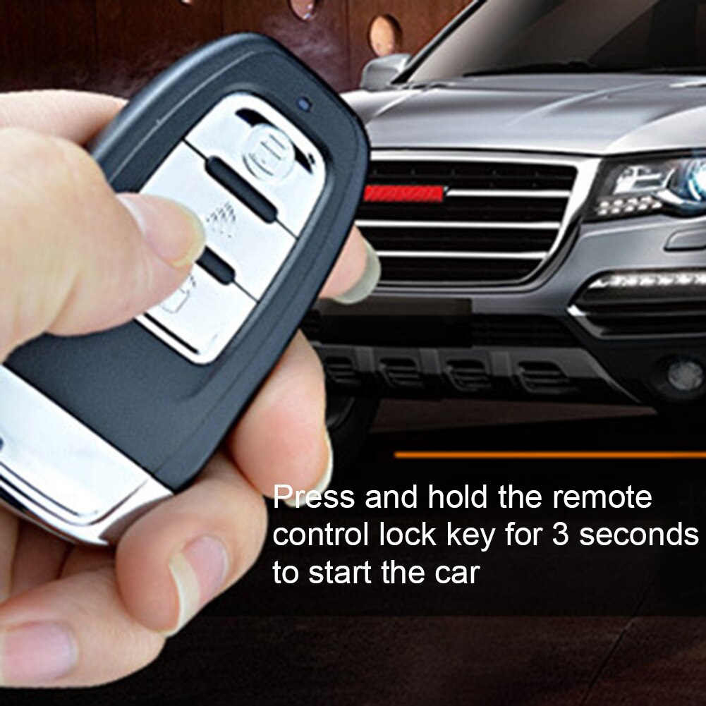 12V Universal Smart PKE Car Modification One-button Start Remote Ignition System