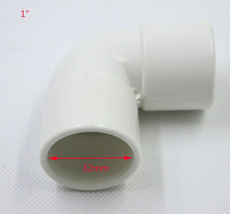 1"/1.5"/2"PVC 90 Degree Right Angle Elbow Two-way Fitting Tube Joint Pipe Water Pipe Connector