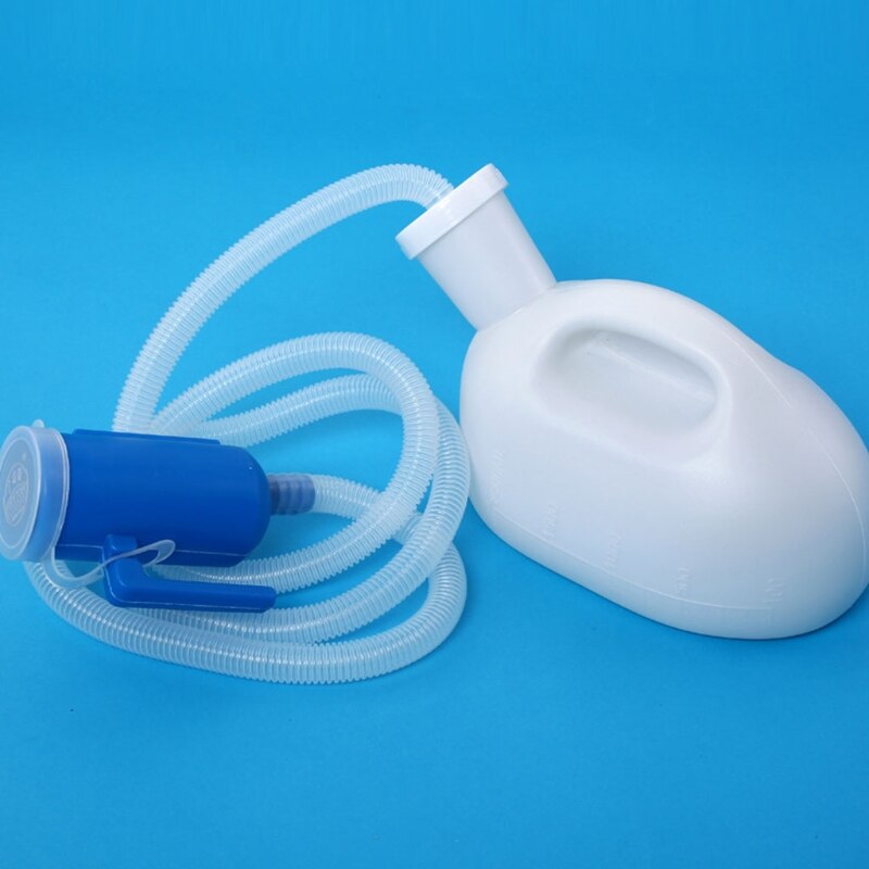 Men Reusable Pee Jug Male Urine Bottle Tube with Lid Portable Thicken Men's Pot H55B