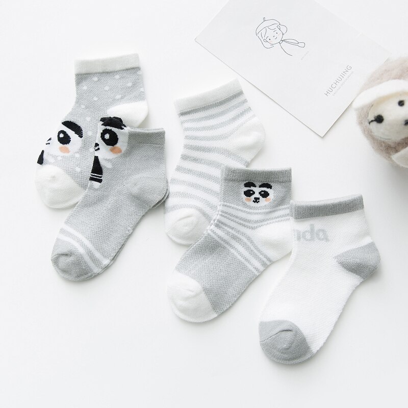 5 Paren/pak Baby Peuter Sok Vos Patroon 0-24M Mesh Katoen Zomer Sokken Voor Pasgeborenen Baby Meisje Sokken baby Sokken Voor Baby Jongens