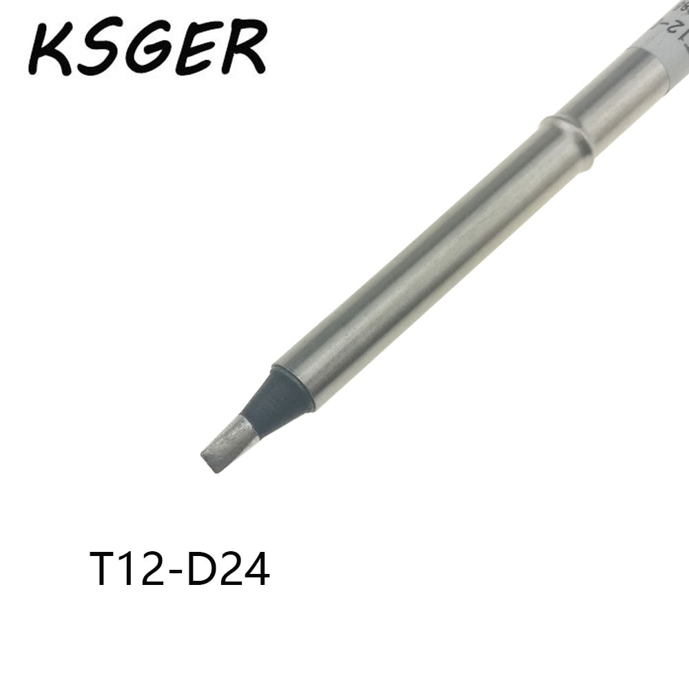 KSGER Black XA-Grade Lead-Free T12-K T12-ILS T12-J02 KU BC2 D16 D24 BL Electric Soldering Iron Tips For FX951 Soldering Station
