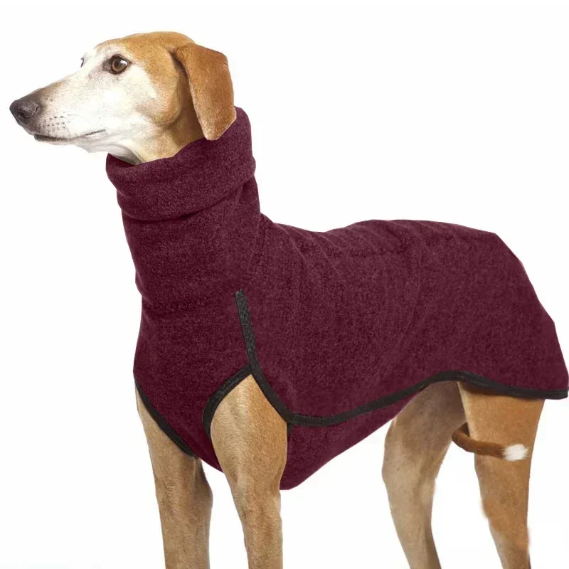 Pet inverno quente gola alta jumper camisola galgo cão engrossado roupas casaco pulôver para cães médios grandes mascotas suprimentos