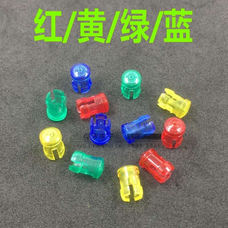 20 STKS LC3-1 LED lichtgeleider cap 3 MM lampenkap lichtgevende diode beschermhoes lichtgeleider kolom