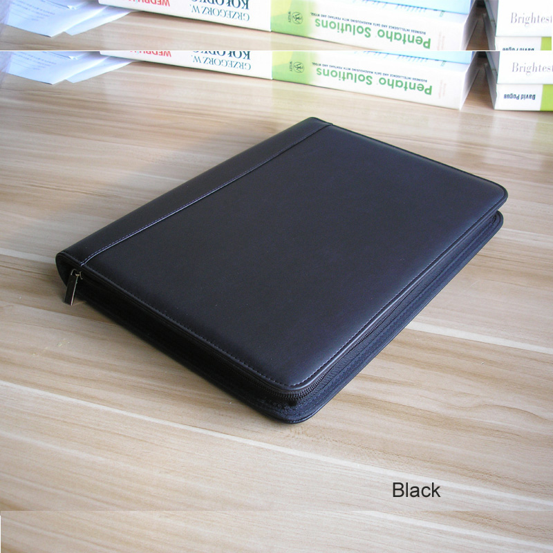A4 erweitert dateiordner organizer reißverschluss dokumentenmappe für ipad Portfolio padfolio mit notizblock Notizbuch stiftschlaufe Halfter 1311