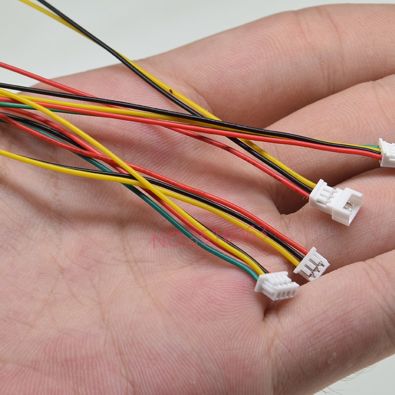 20 sæt 100mm mini micro jst 1.25 2/3/4/5/6 pin hanstik til hunstik med ledning 1.25mm 2 pin /3 pin /4 pin /5 pin kabel 2p/3p/4p/5p
