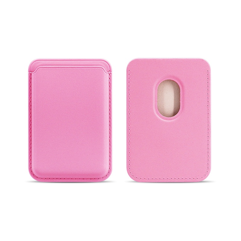 Cartera MagSafe magnética - Funda tarjetero de cuero PU para iPhone 12/13/14/15/16, accesorio MagSafe delgado con almacenamiento de tarjetas ​