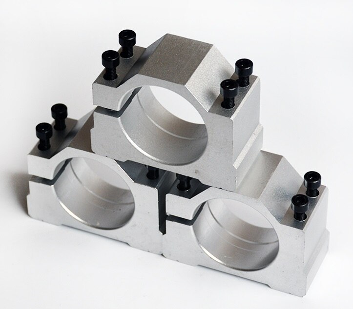1pcs spindle clamp 50mm aluminum spindle mounts/fixture/chuck/ bracket Clamp/holder Clamps/ hold seat /fastening