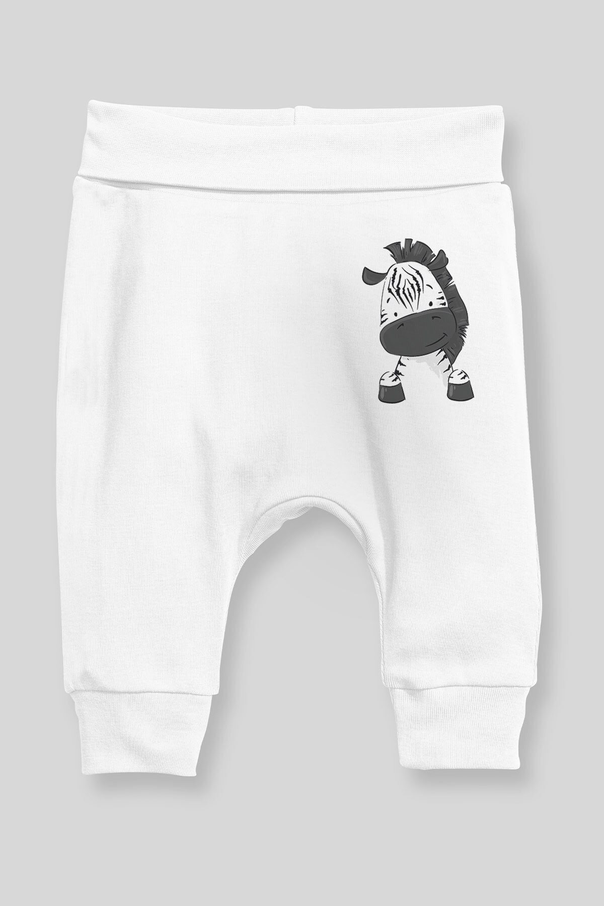 Angemiel Baby Cute Zebra Baby Boy Harem Pants Pantalon White