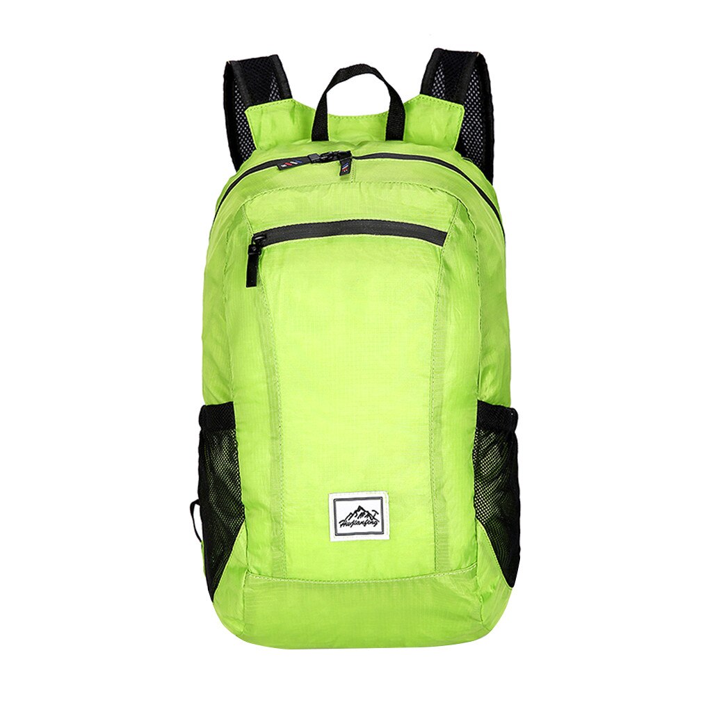 Backpack Wear Light Sports Outdoor Backpack Light Simple Fold Large Capacity Schoolbag Travel Bag Computer Bag: C