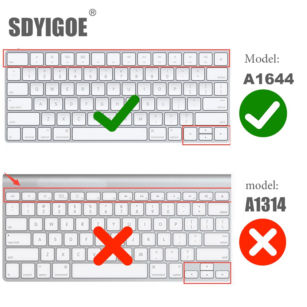 Für Apple Bluetooth Wireless keybord MLA22LL/ A1644 IMAC Magie Tastatur abdeckung Protector Silikon Abdeckung UNS/EU Version