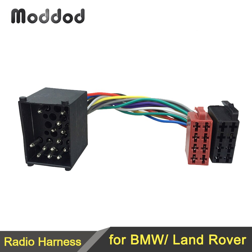Iso ledningsnett adapter for bmw 3 5 7 8 serie  e46 e39 land rover discovery mini kabel plugg adapter kontakt