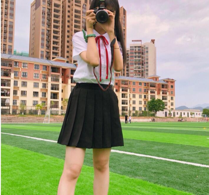 Japanese School Uniform Girl Sailor Dress Short Sleeve Shirt Pleated Skirt Uniformes Korean Preppy Style Costumes For Girls