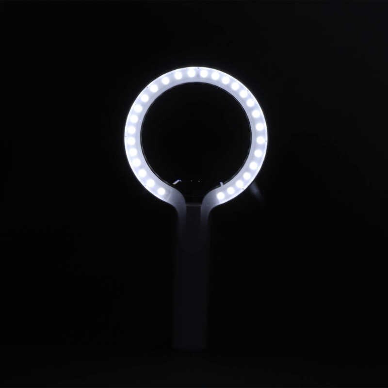 Lighted Magnifying Glass Pocket Magnifying Glass 10X Magnification for Jewelry for Document for Book