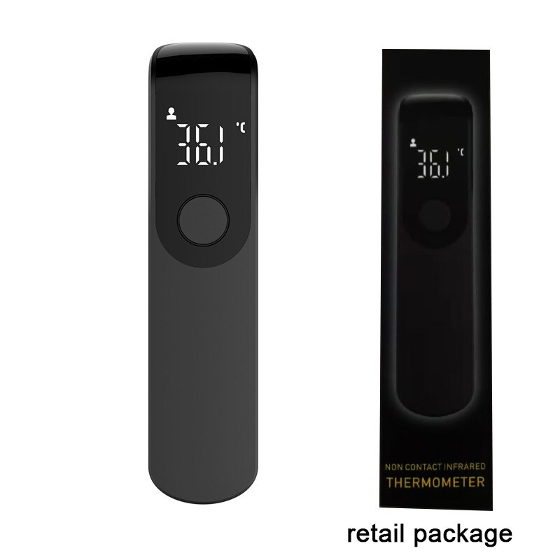 Mini thermomètre frontal médical à infrarouge de haute précision pour adulte et enfant: Black