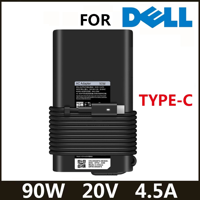 90w usb-typ-c-laptop-ladegerät für dell xps 15, 17 latitude 3000, 7000 serie und precision 5470 , 5550 3540 3570 ac netzteil