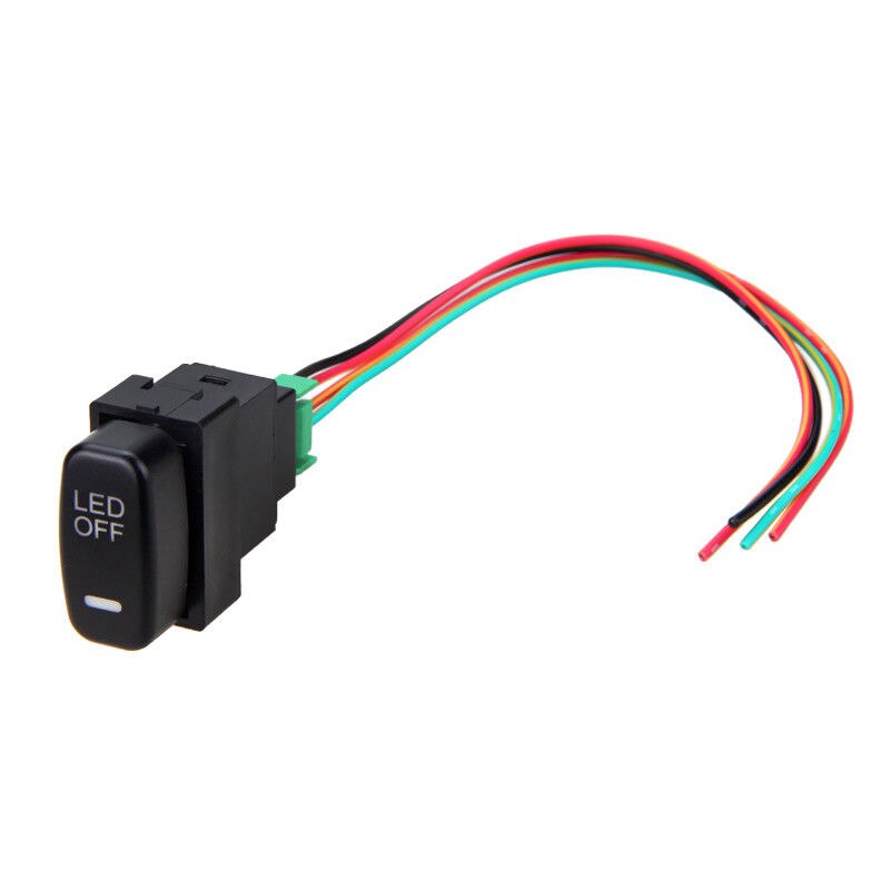 Mayitr-interruptor de luz diurna Universal para coche, luz LED antiniebla, interruptor basculante de encendido/apagado para Mitsubishi Pajero Lancer, 12V, 1 ud.