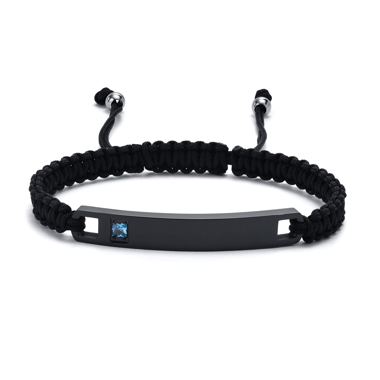 Vnox braccialetto coppia ID in acciaio inossidabile personalizzato gratuito per donna uomo, amanti della catena in corda intrecciata fatti a mano regolabili gioielli regalo BFF: Giallo brunastro