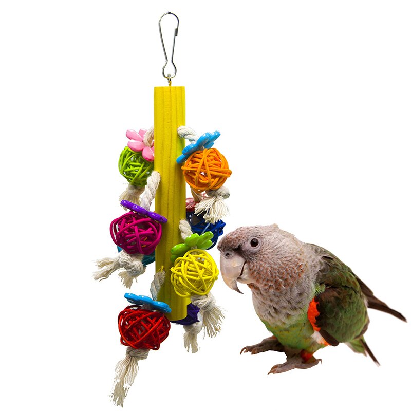 Picture of Bird Cage Parrot Bird Toys Parrot Hanging Ball Fun... – Grandado