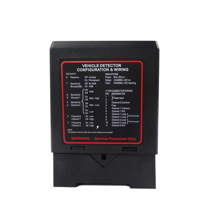 KINJOIN Gate Vehicle Access Control Dual Two Channel Loop Detector/Inductive Loop Parking Detectors 220v 110V 24V DC 12V Dc