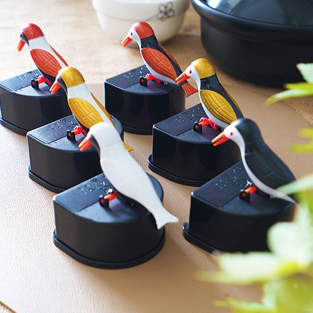 Kleine Vogel Tandenstoker Doos Keuken Automatische Push-Type Huishoudelijke Tandenstoker Houder Dier Restaurant Tandenstoker Houder