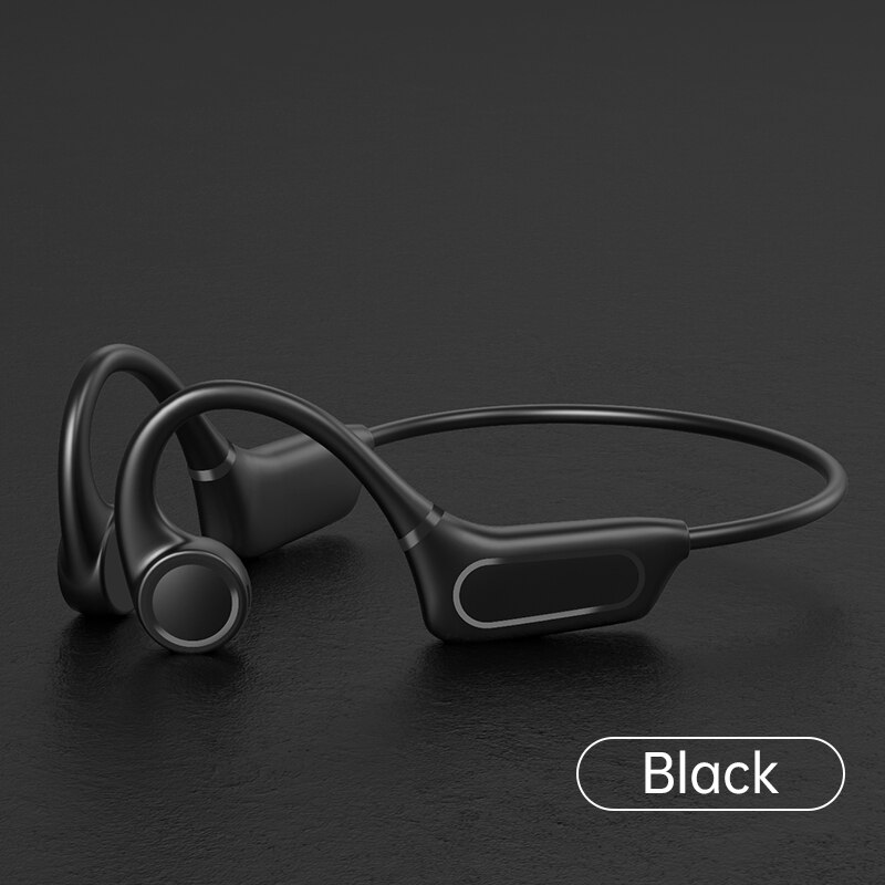 Casque Bluetooth pour Xiaomi casque sans fil Conduction osseuse écouteur suppression de bruit écouteurs étanche à la transpiration tactile: H12 black
