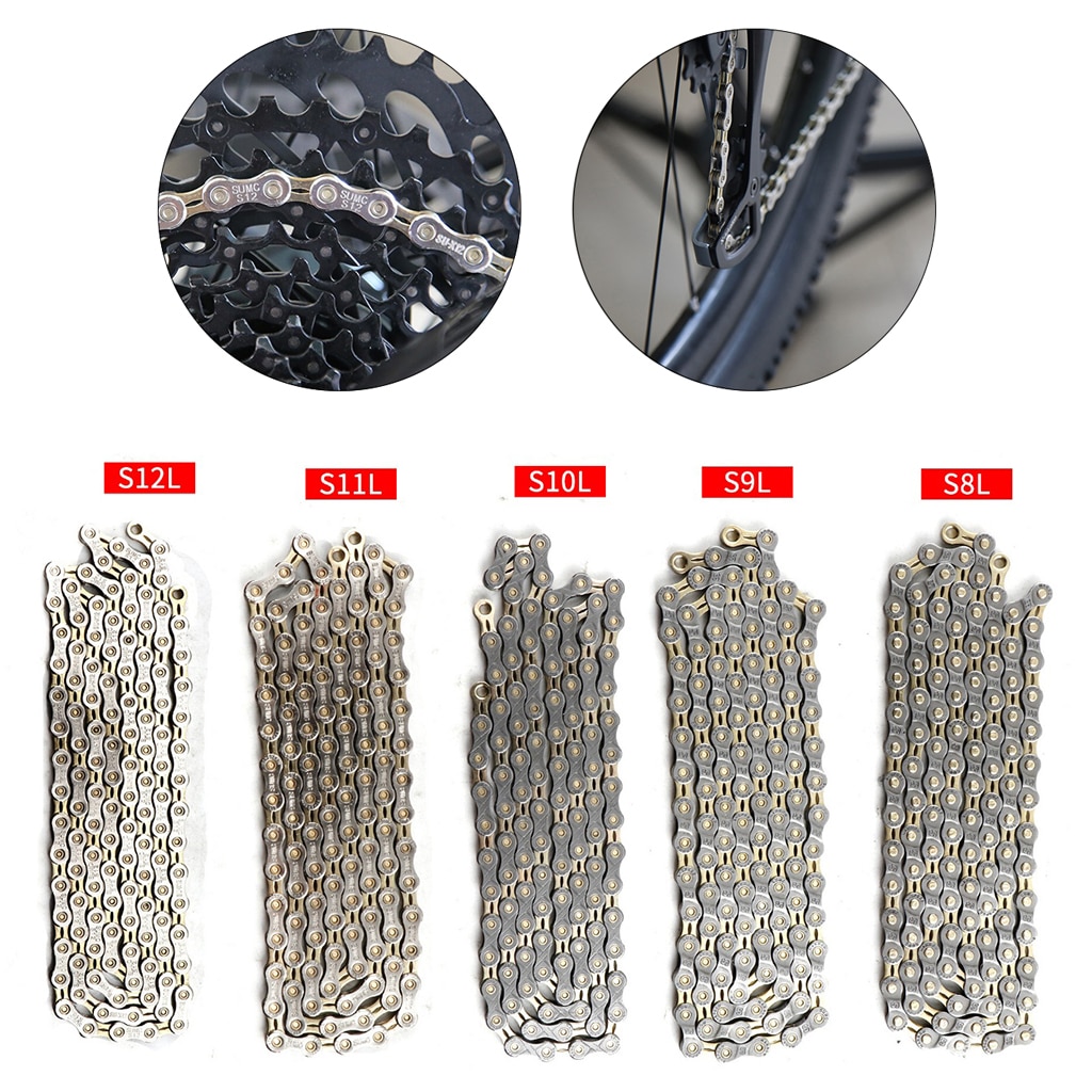 Sturdy Carbon Steel 8-12Speeds Bike Chain MTB Road Bicycle Chains Link Parts